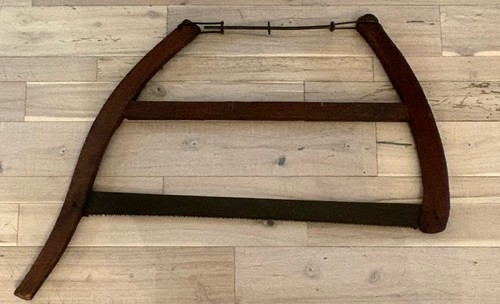 Antique wooden buck saw - antique,